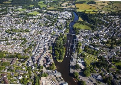 The River Dart through Totnes, South Devon